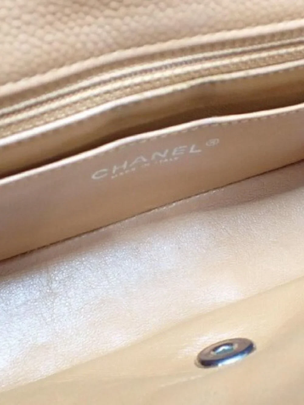 Chanel Caviar Seal Shoulder Bag with Card No 15 Series